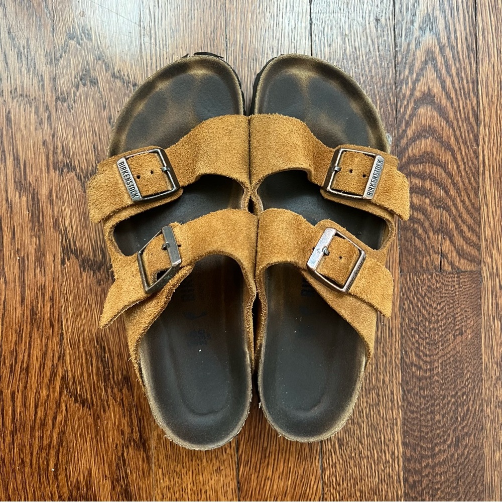 Birkenstock Soft Footbed Soft Suede Arizona Sandals